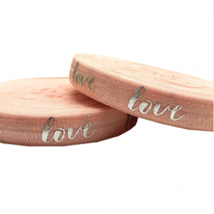 Elastisch Lint 15mm Peach Love